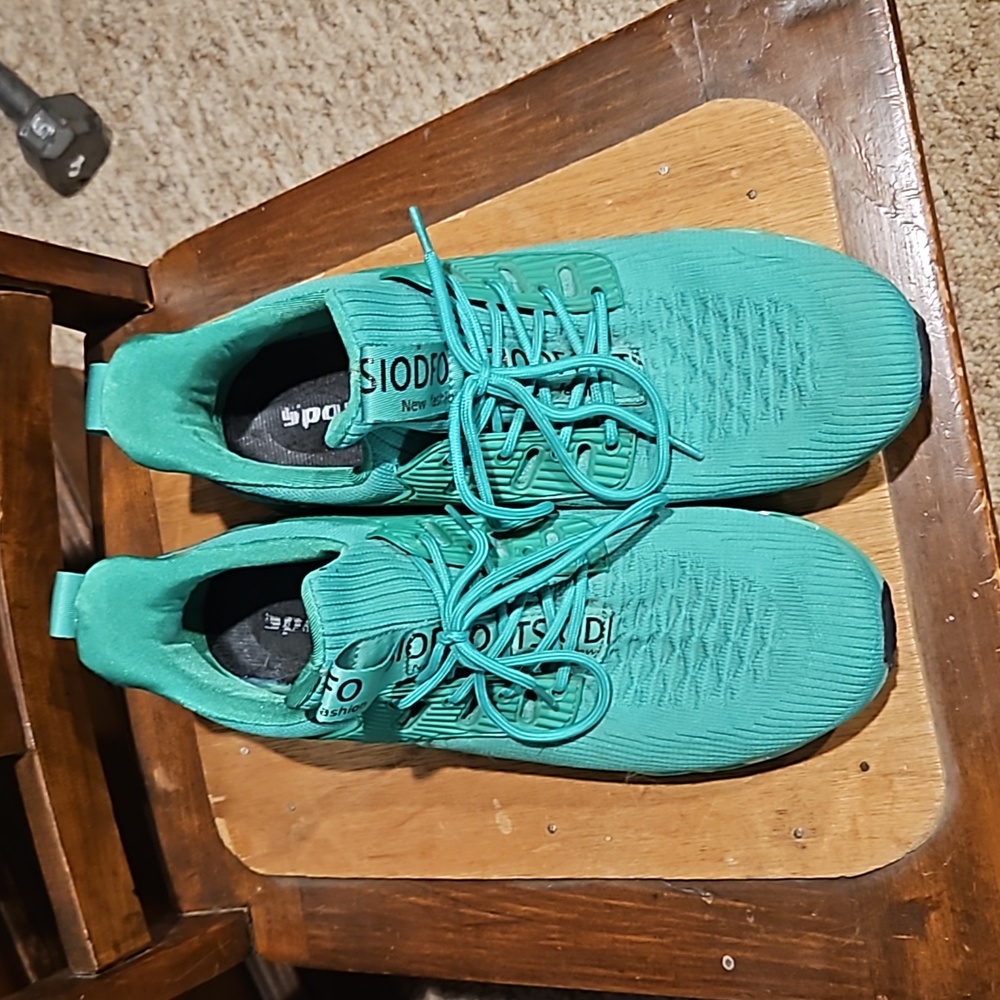 Tsiodfo, mens size 44 green athletic shoes